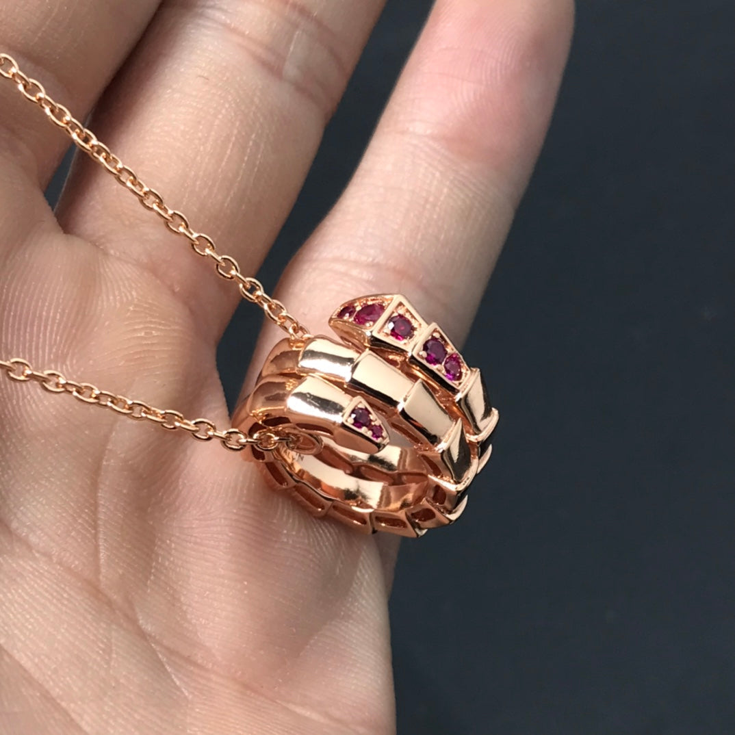 [⭐Luxus]SERPENTI ANHÄNGER-HALSKETTE