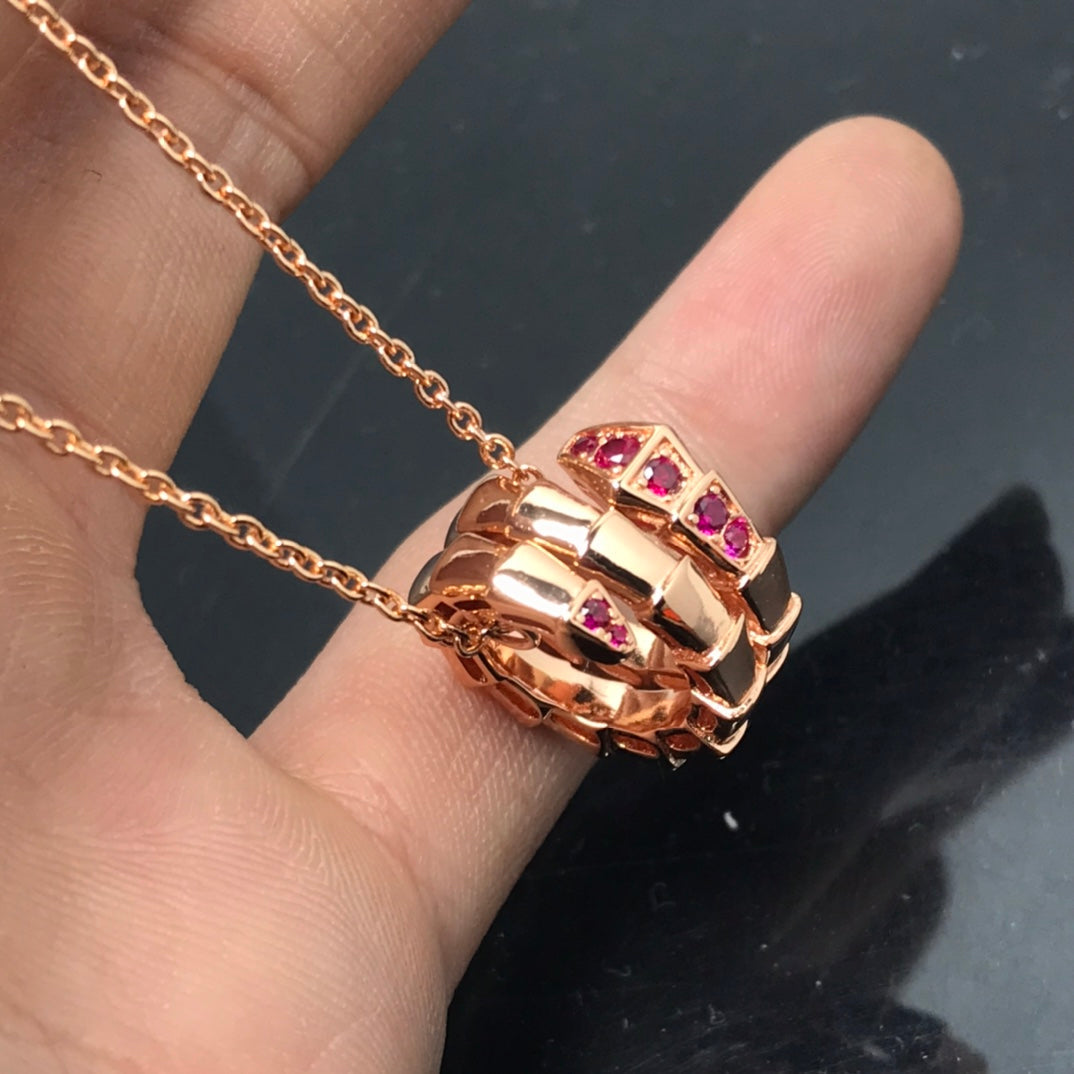 [⭐Luxus]SERPENTI ANHÄNGER-HALSKETTE