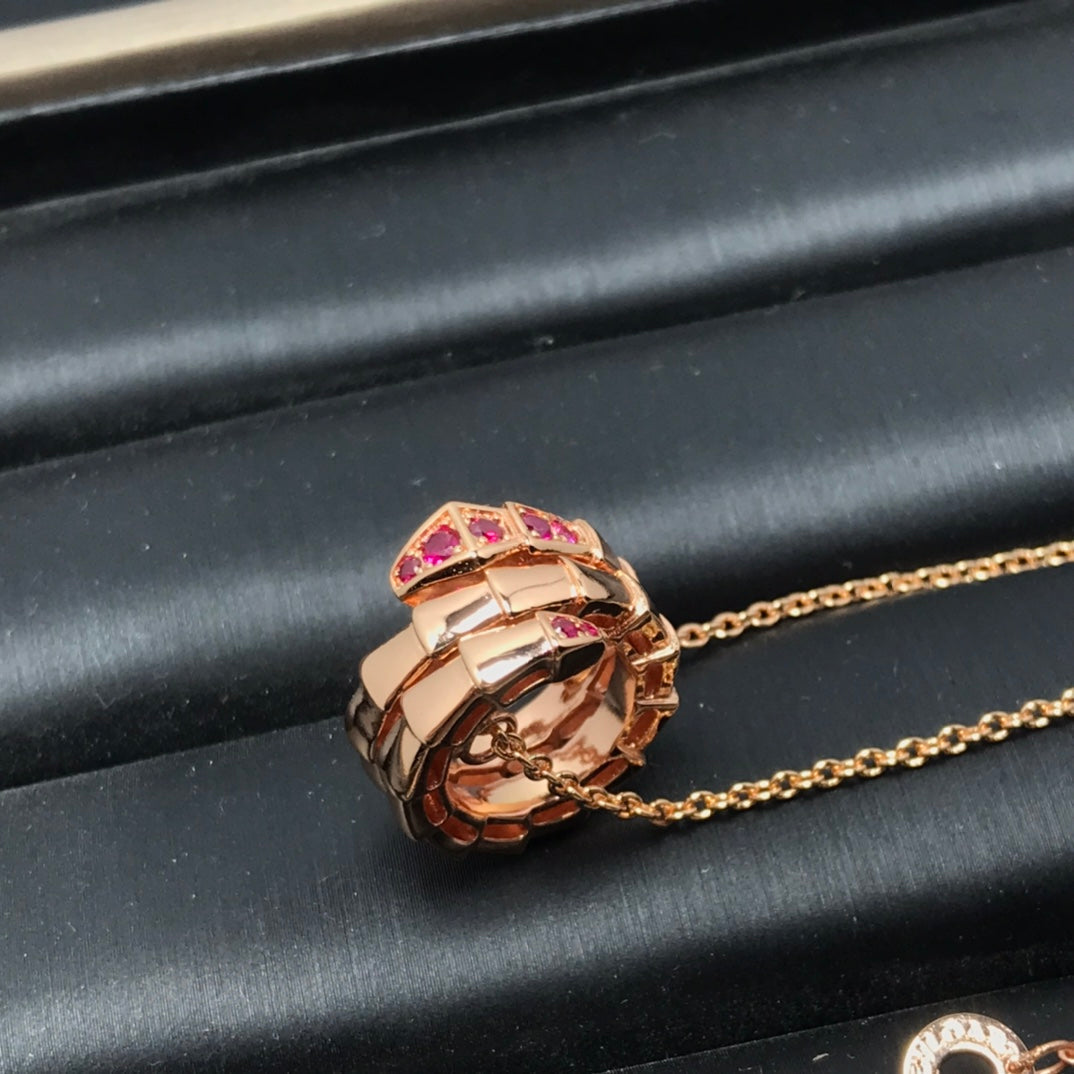 [⭐Luxus]SERPENTI ANHÄNGER-HALSKETTE