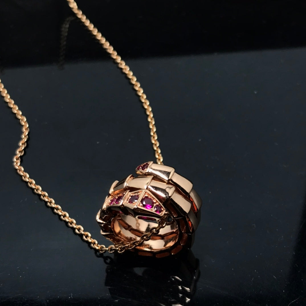 [⭐Luxus]SERPENTI ANHÄNGER-HALSKETTE