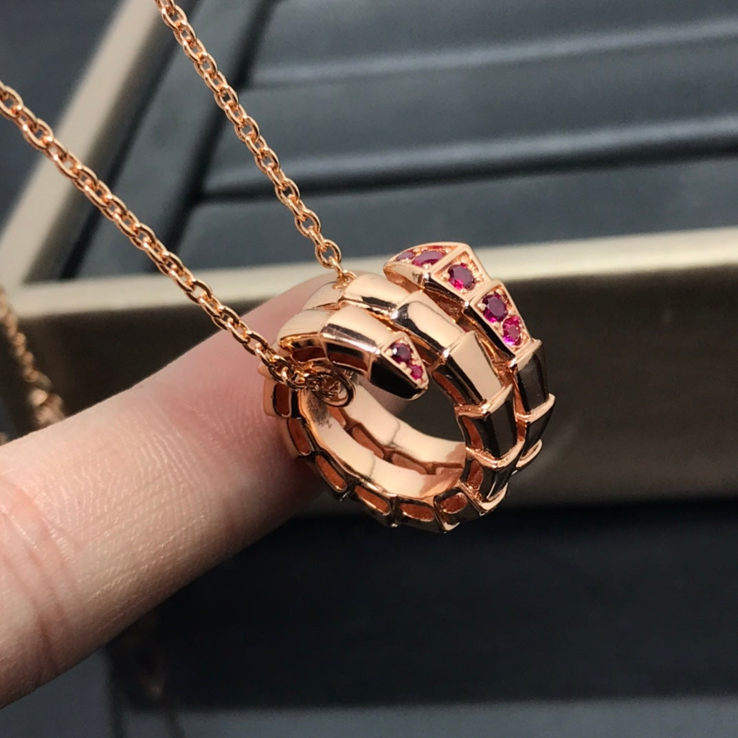 [⭐Luxus]SERPENTI ANHÄNGER-HALSKETTE