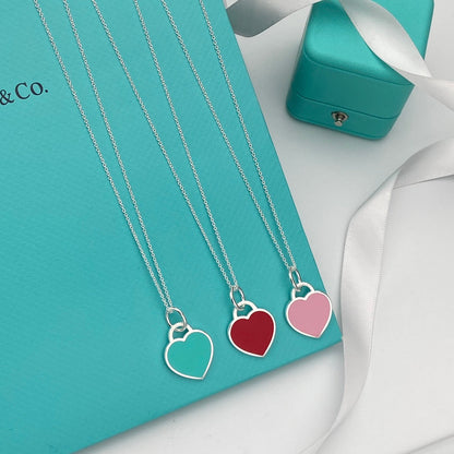 [⭐Luxery Jewels]HEART PEDANT SILVER NECKLACE