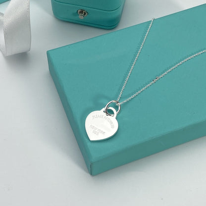 [⭐Luxery Jewels]HEART PEDANT SILVER NECKLACE