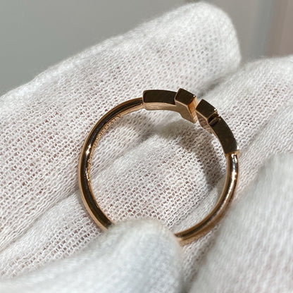 [⭐Luxery Jewels] WIRE RING DIAMOND PINK GOLD