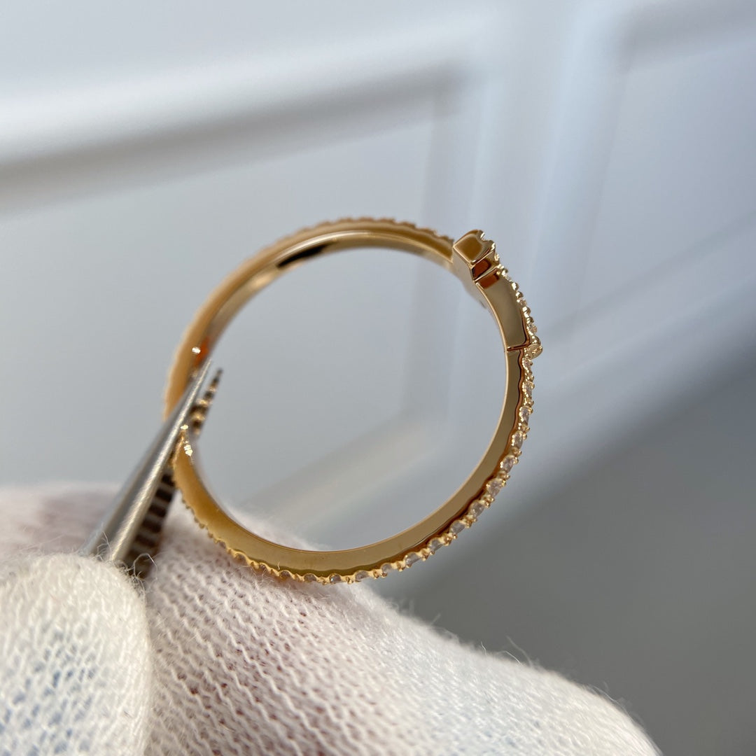 [⭐Luxery Jewels]T-RING DIAMANT ROSÉGOLD