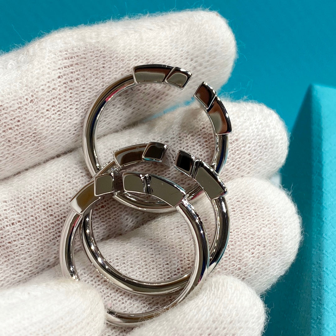 [⭐Luxery Jewels] DRAHT-TÜRKIS-DIAMANT-RING SILBER