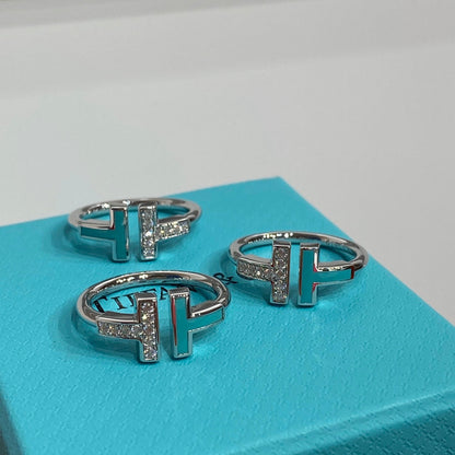 [⭐Luxery Jewels] DRAHT-TÜRKIS-DIAMANT-RING SILBER
