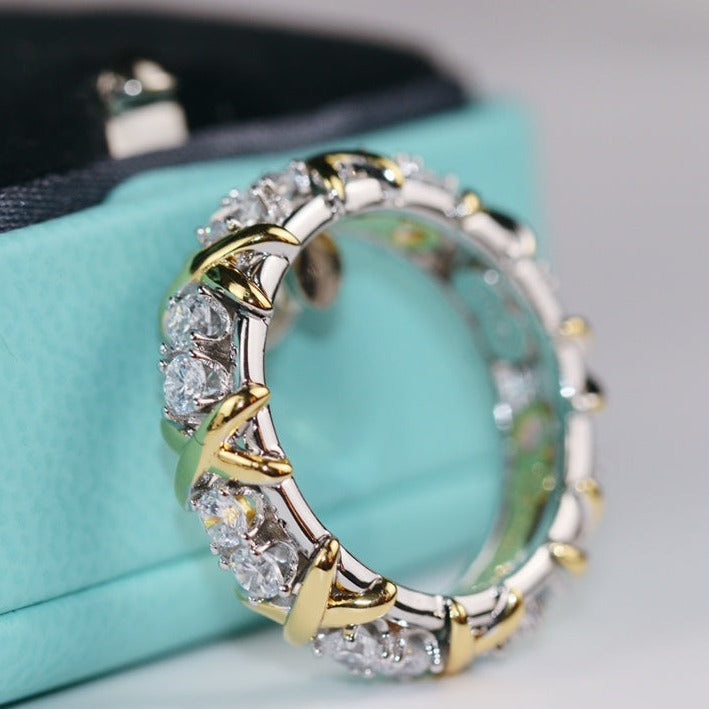 [⭐Luxery Jewels]SIXTEEN STONE RING GOLD