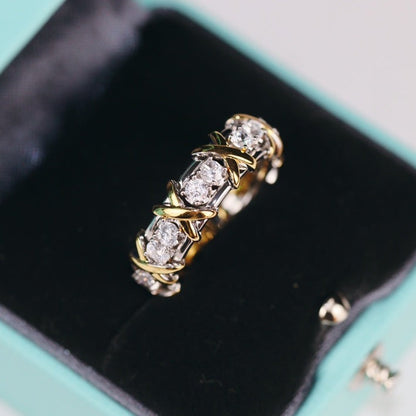 [⭐Luxery Jewels]SIXTEEN STONE RING GOLD