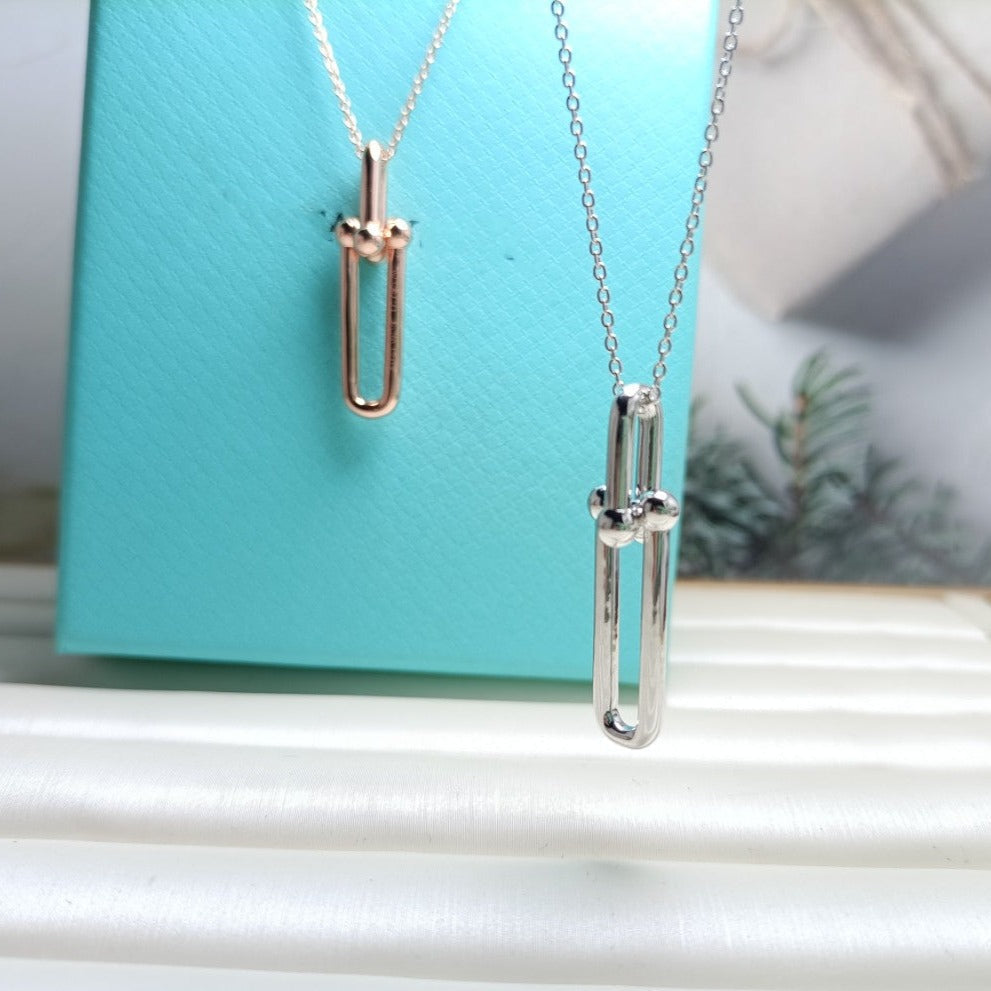 [⭐Luxery Jewels]HARDWEAR DOPPELGLIEDER-ANHÄNGERKETTE