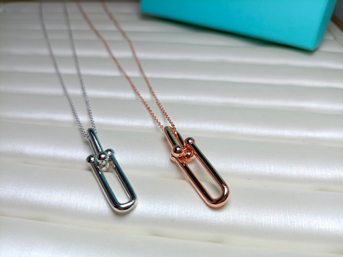 [⭐Luxery Jewels]HARDWEAR DOPPELGLIEDER-ANHÄNGERKETTE