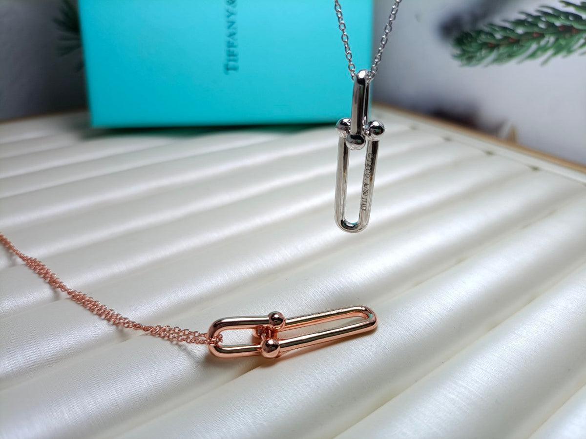 [⭐Luxery Jewels]HARDWEAR DOPPELGLIEDER-ANHÄNGERKETTE