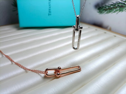 [⭐Luxery Jewels]HARDWEAR DOPPELGLIEDER-ANHÄNGERKETTE
