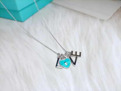 [⭐Luxery Jewels]LOVE TEXT PEDANT NECKLACE