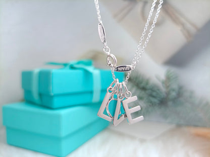 [⭐Luxery Jewels]LOVE TEXT PEDANT NECKLACE