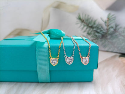 [⭐Luxery Jewels]HEART BIG DIAMOND NECKLACE