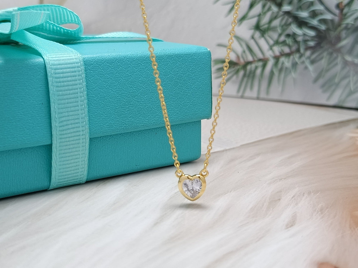 [⭐Luxery Jewels]HEART BIG DIAMOND NECKLACE