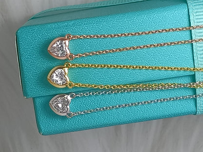[⭐Luxery Jewels]HEART BIG DIAMOND NECKLACE