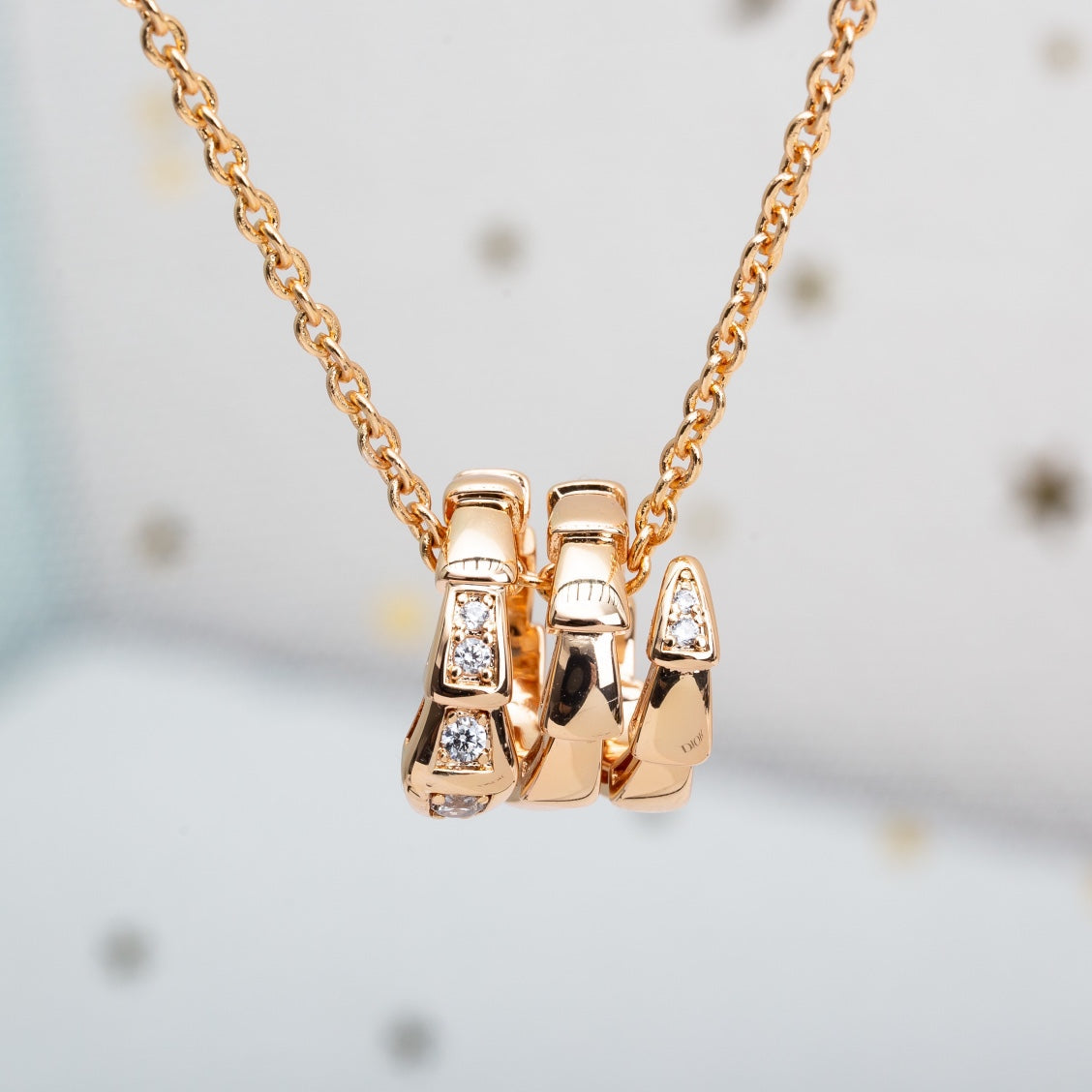 [⭐Luxus] SERPENTI HALSKETTE ROSÉGOLD DIAMANT