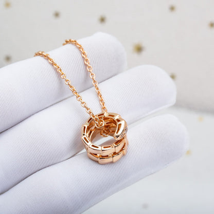 [⭐Luxus] SERPENTI HALSKETTE ROSÉGOLD DIAMANT