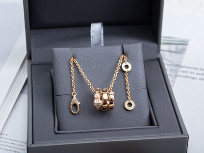 [⭐Luxus] SERPENTI HALSKETTE ROSÉGOLD DIAMANT