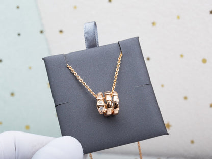 [⭐Luxus] SERPENTI HALSKETTE ROSÉGOLD DIAMANT