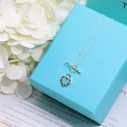 [⭐Luxery Jewels]DOPPELHERZ-HALSKETTE BLAU