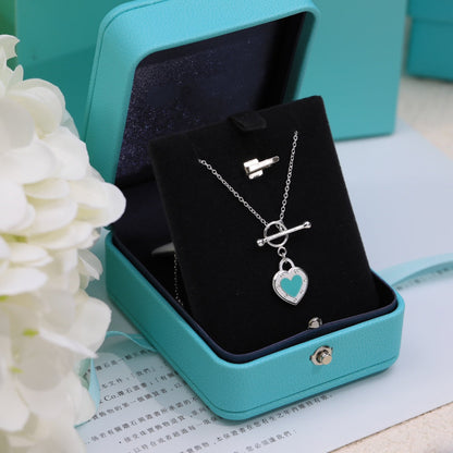 [⭐Luxery Jewels]DOPPELHERZ-HALSKETTE BLAU