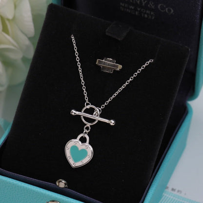 [⭐Luxery Jewels]DOPPELHERZ-HALSKETTE BLAU