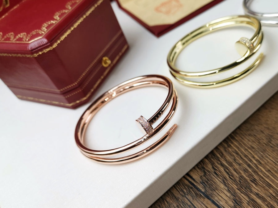 [Luxery]JUSTE BRACELET 3.5MM DOUBLE ROW DIAMOND