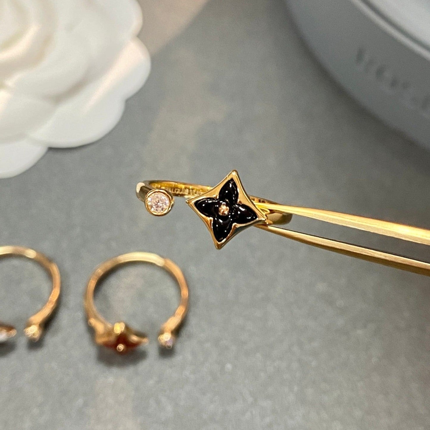 [Luxery]STAR 1 DIAMOND OPEN RING