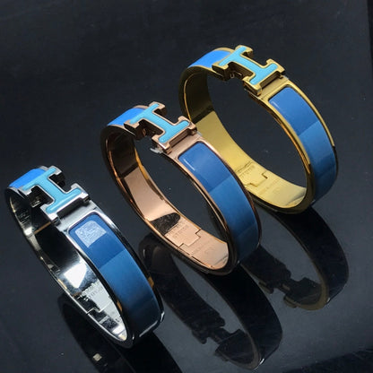 [Luxery]H BRACELET BLUE RAINBOW CERAMIC