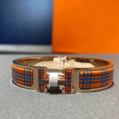 [Luxery]H TARTAN BRACELET 12MM