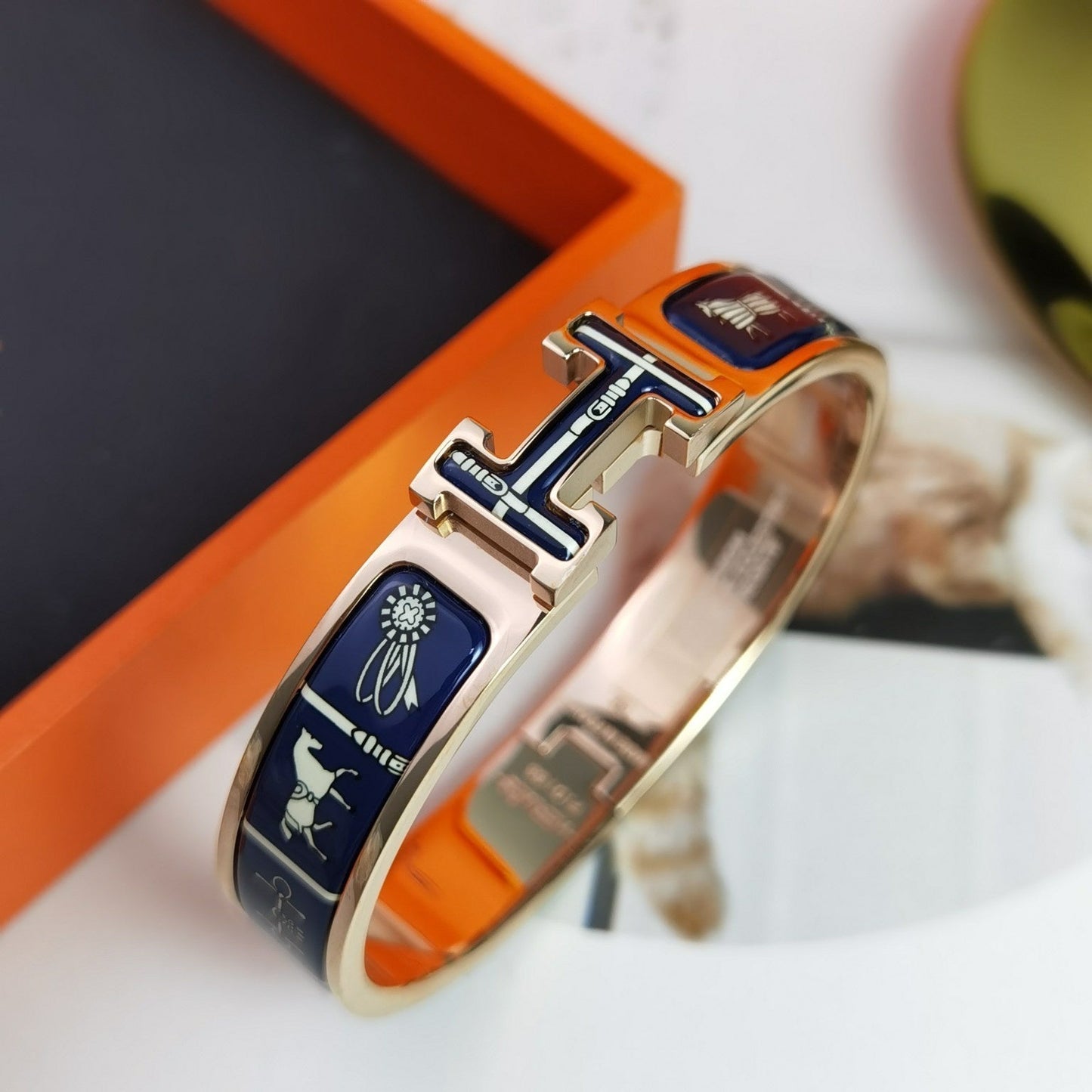 [Luxery]H COUVERTURES DARK BLUE BRACELET