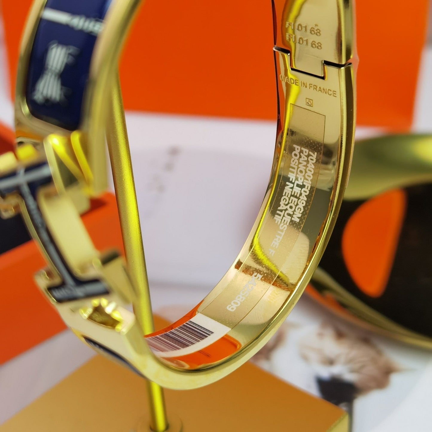 [Luxery]H COUVERTURES DARK BLUE BRACELET