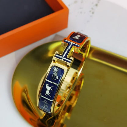 [Luxery]H COUVERTURES DARK BLUE BRACELET