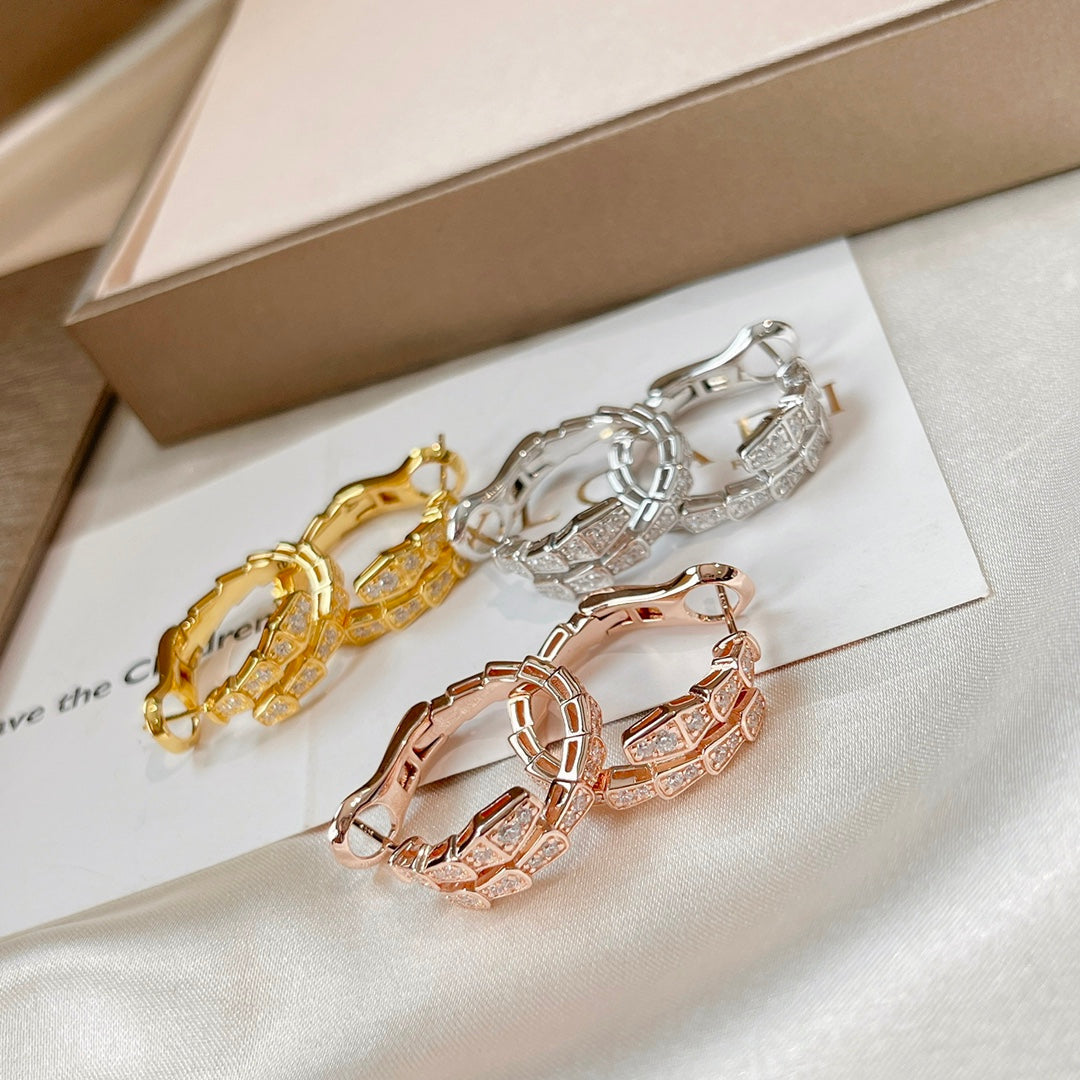 [⭐Luxery]SERPENTI OHRRINGE DIAMANT