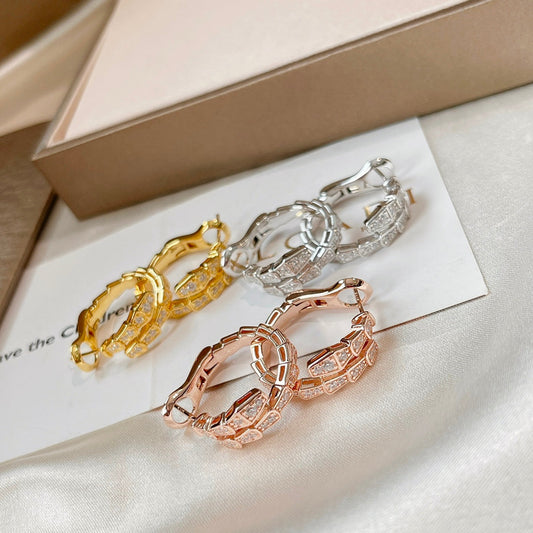 [⭐高級品] セルペンティ ダイヤモンド イヤリング