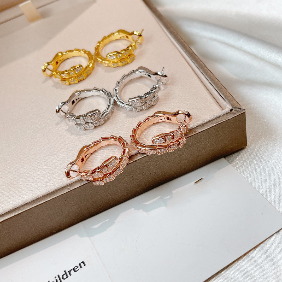 [⭐Luxery]SERPENTI OHRRINGE DIAMANT