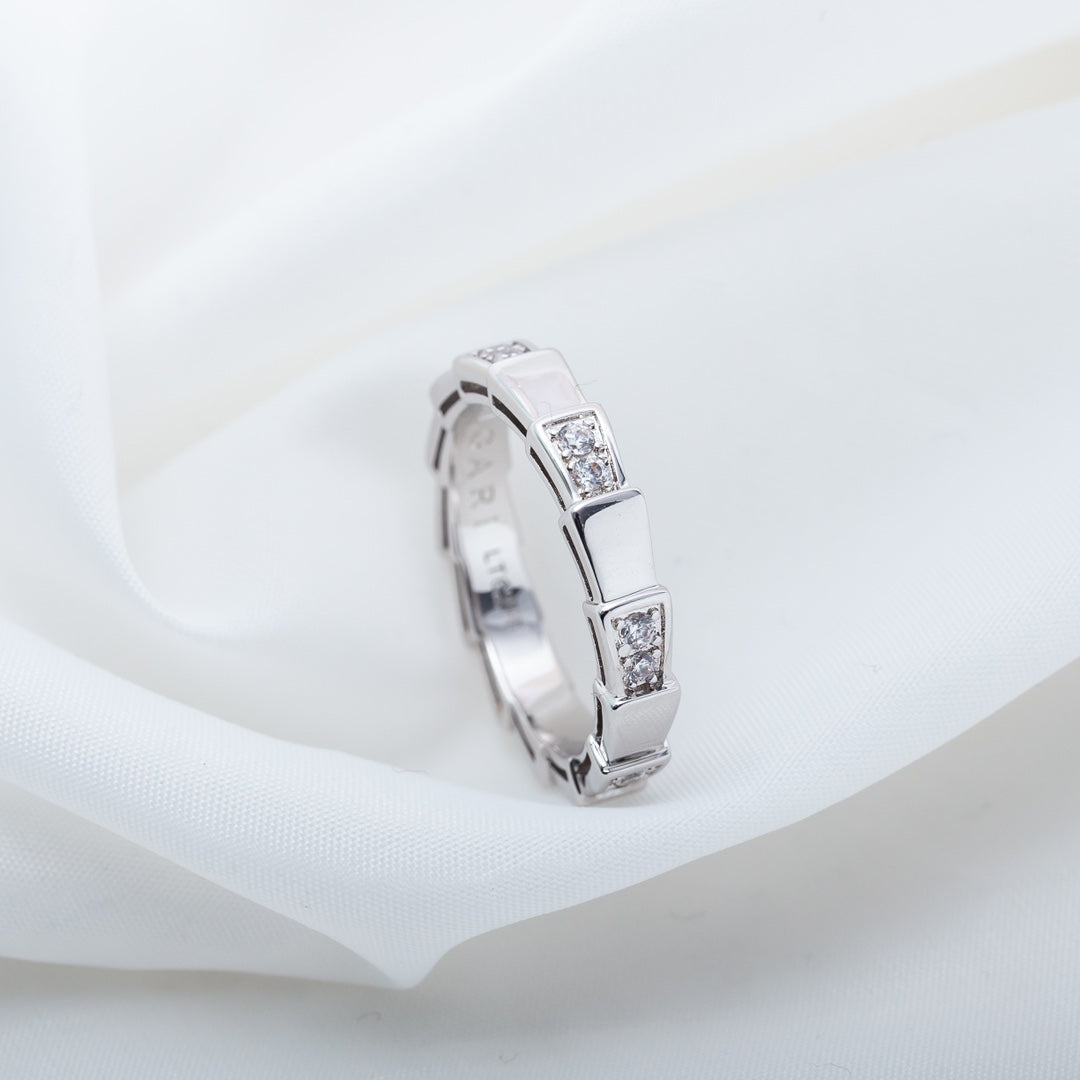 [⭐Luxus]SERPENTI RING SILBER 3MM