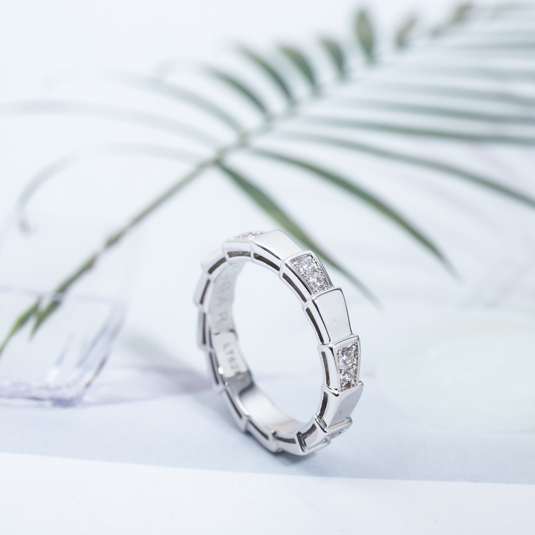[⭐Luxus]SERPENTI RING SILBER 3MM