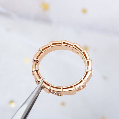 [⭐ラグジュアリー] セルペンティ リング ピンクゴールド 3mm