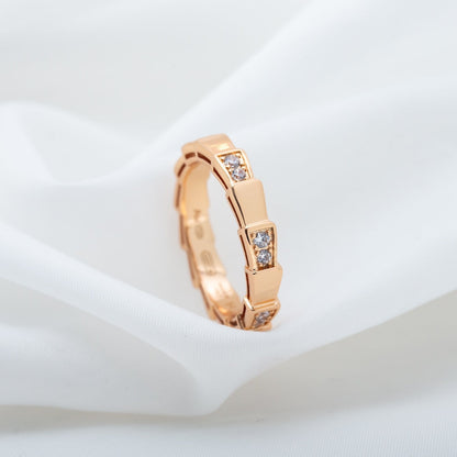 [⭐ラグジュアリー] セルペンティ リング ピンクゴールド 3mm