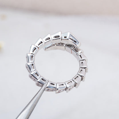 {
  "⭐Luxery": "【⭐ラグジュアリー】セルペンティ リング シルバー ダイヤモンド パヴェ 4mm"
}
