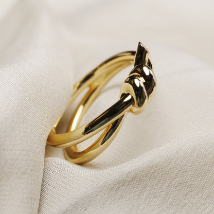 [⭐Luxery Jewels]KNOTENRING GOLD