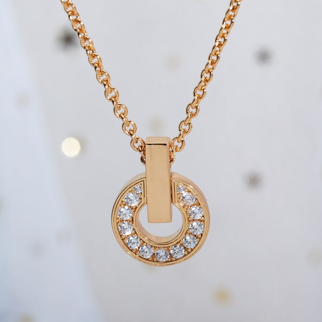 [⭐Luxus]GARI HALSKETTE ROSÉGOLD DIAMANT