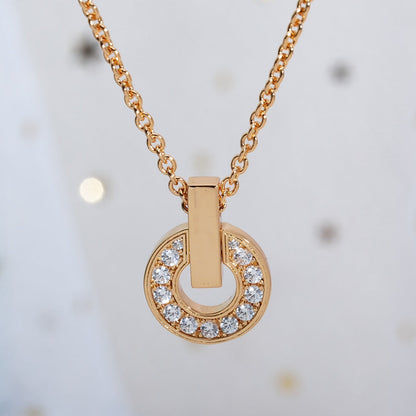 [⭐Luxus]GARI HALSKETTE ROSÉGOLD DIAMANT