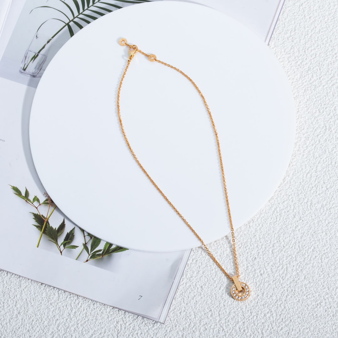 [⭐Luxus]GARI HALSKETTE ROSÉGOLD DIAMANT