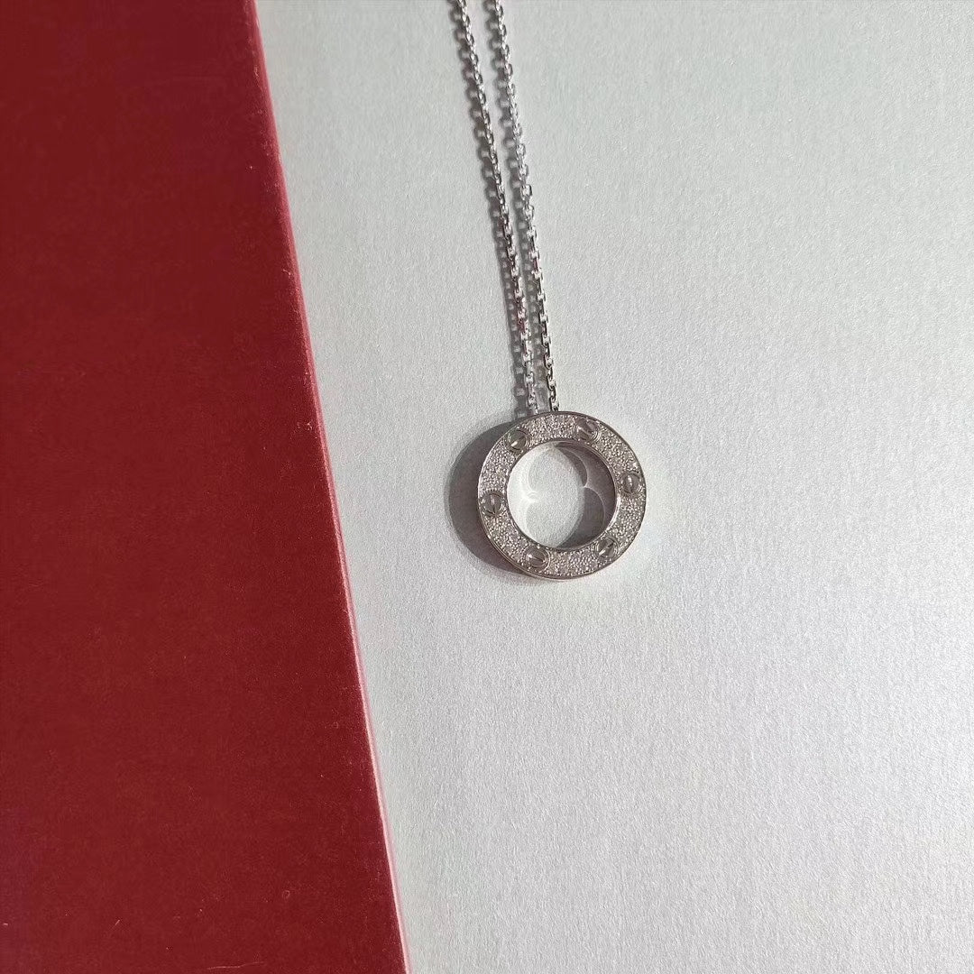 [Luxery]LOVE NECKLACE ADJUSTABLE SILVER