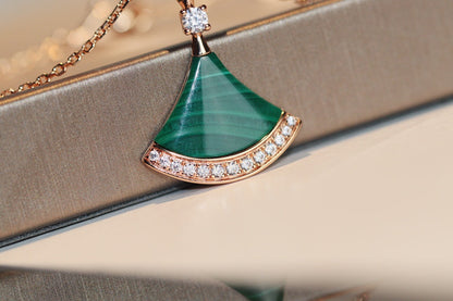 [⭐Luxus]DREAM HALSKETTE MALACHIT DIAMANT
